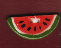 Mill Hill Watermelon Slice 86104 ceramic 2-hole button