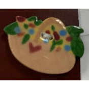 Mill Hill Basket of Flowers 86136 ceramic cross stitch button