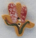 Mill Hill Indian Corn 86169 ceramic cross stitch button