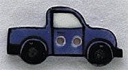 Mill Hill Blue Truck 86316 ceramic button