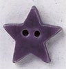 Mill Hill Very Small Purple Star With Matte Finish, 86379 ceramic cross stitch button