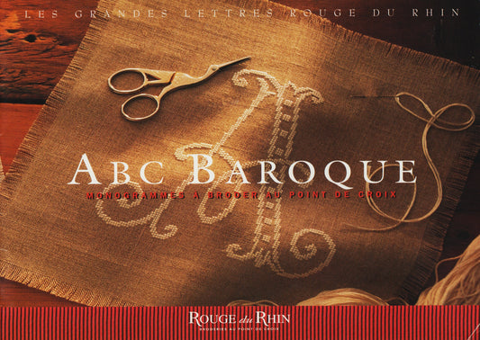 Rouge du Rhin ABC Baroque cross stitch pattern