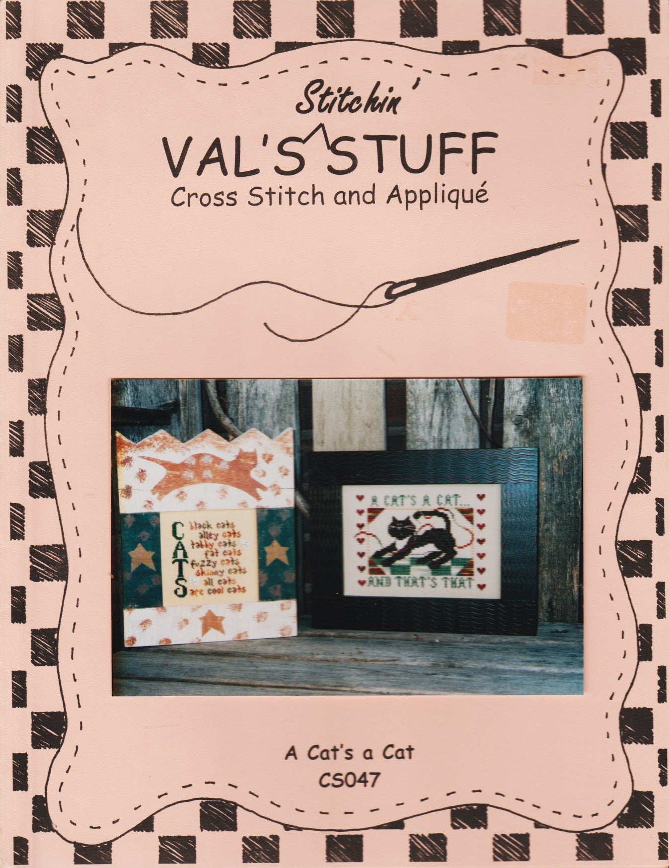 Val's Stuff A Cat's A Cat CS047 cross stitch pattern