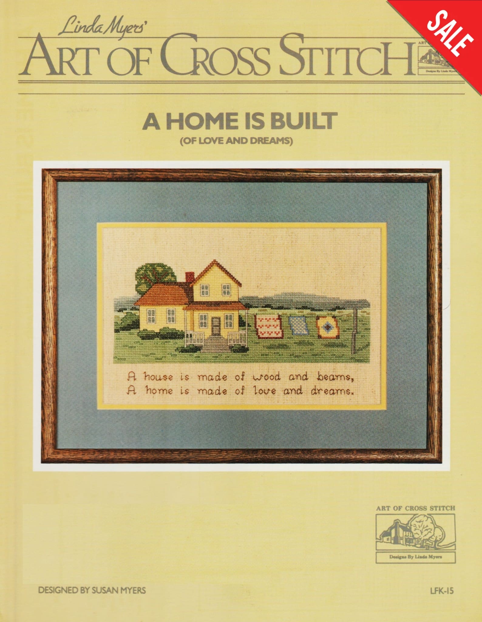 Linda Myers A Home Is Built LFK-15 cross stitch pattern