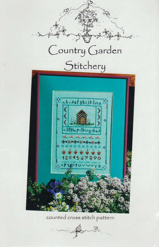 Country Garden Stitchery A Little Potting Shed Sampler cross stitch patternm