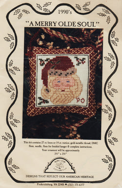 Homespun Elegance A Merry Olde Soul 1990 cross stitch kit