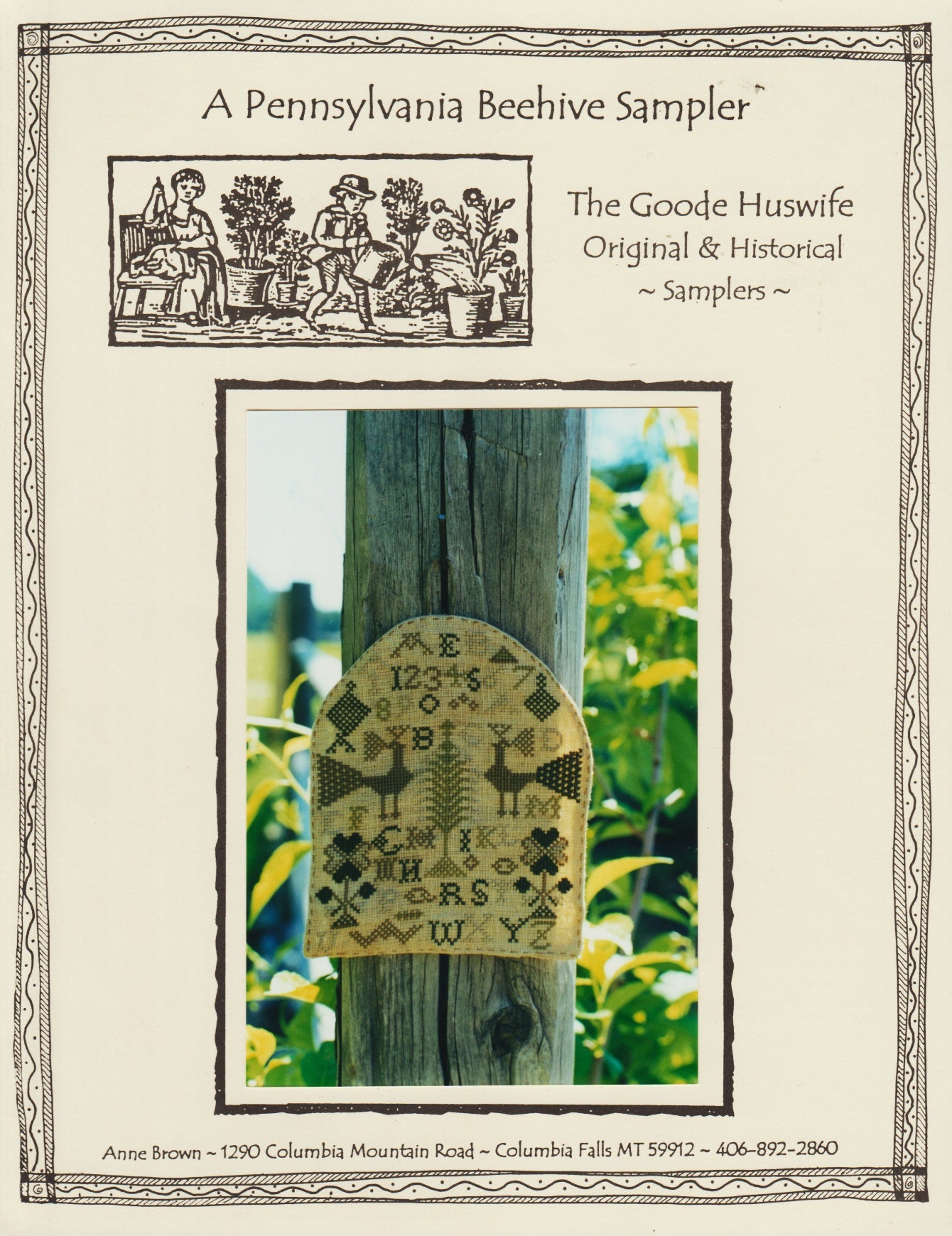 Goode Huswife A Pennsylvania Beehive Sampler cross stitch pattern