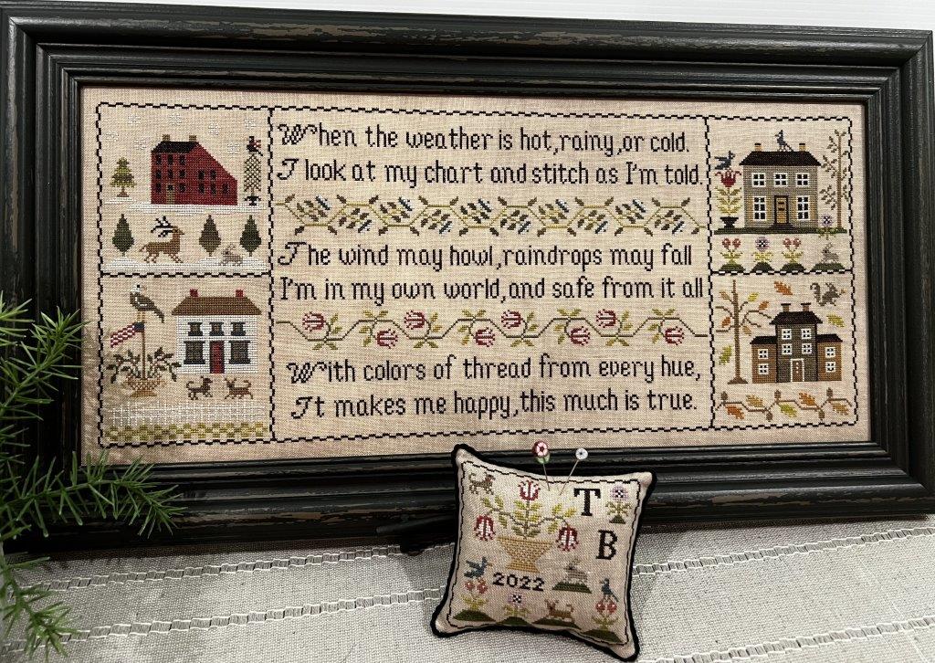 Scarlett House A Sampler For All Seasons cross stitch pattern