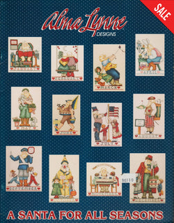 Lynne A Santa For All Seasons ALX-86 Santa Claus cross stitch pattern