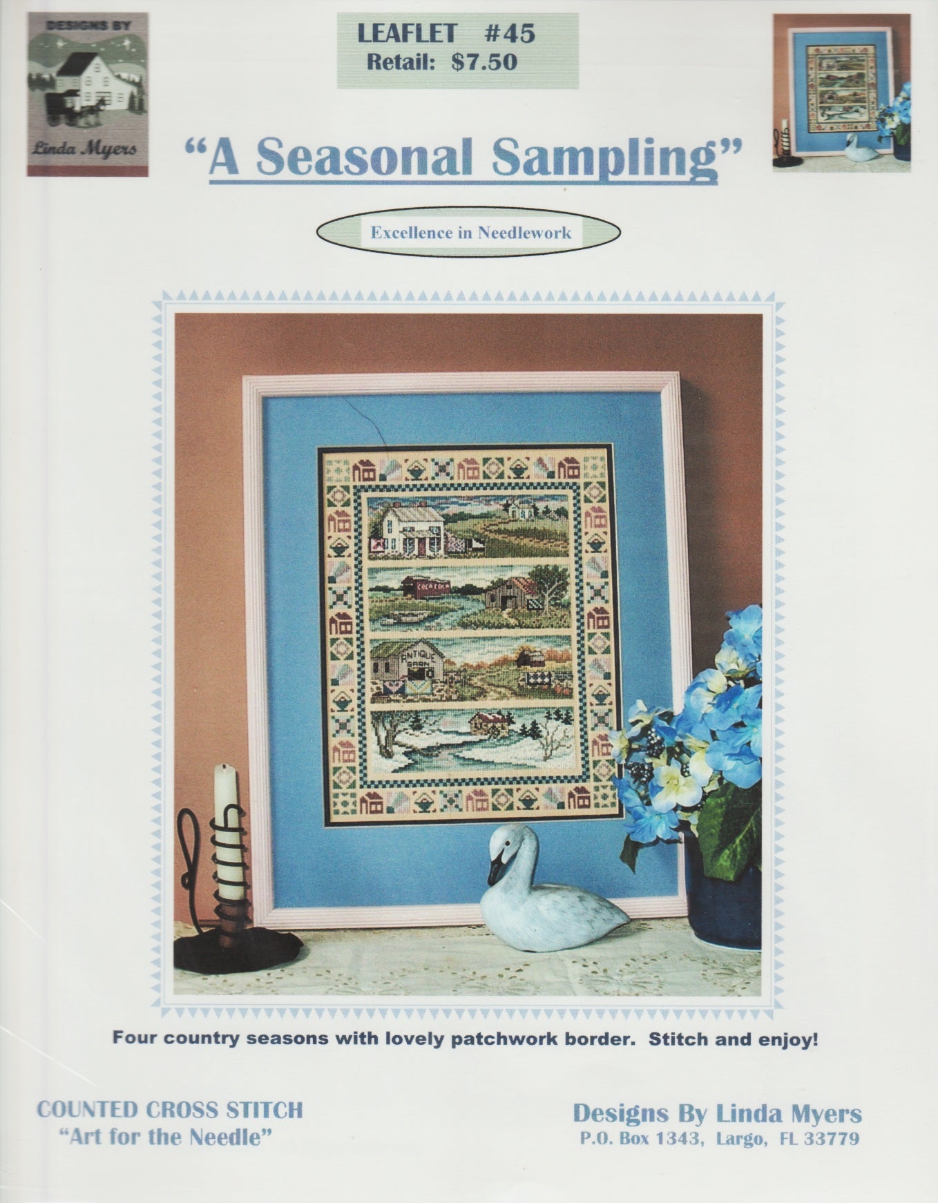 Linda Myers A Seasonal Sampling 45 cross stitch pattern