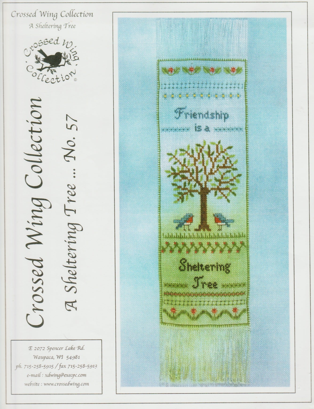 Crossed Wing Collection A Sheltering Tree 57 cross stitch pattern