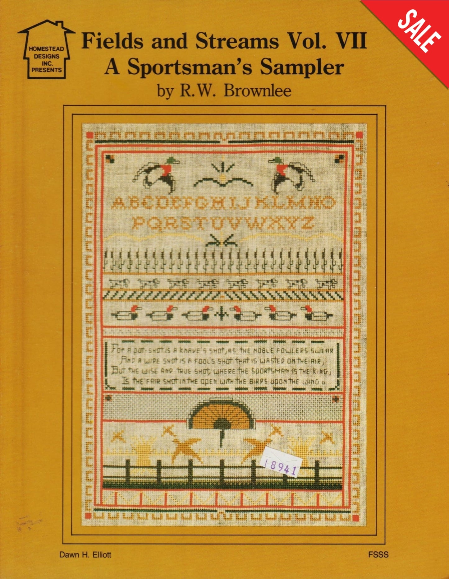 Homestead Designs A Sportsman's Sampler Field and Stream Vol VII cross stitch pattern