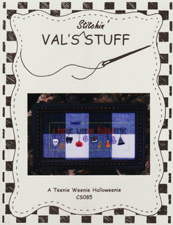 Val's Stuff A Teenie Weenie Halloweenie CS085 cross stitch pattern
