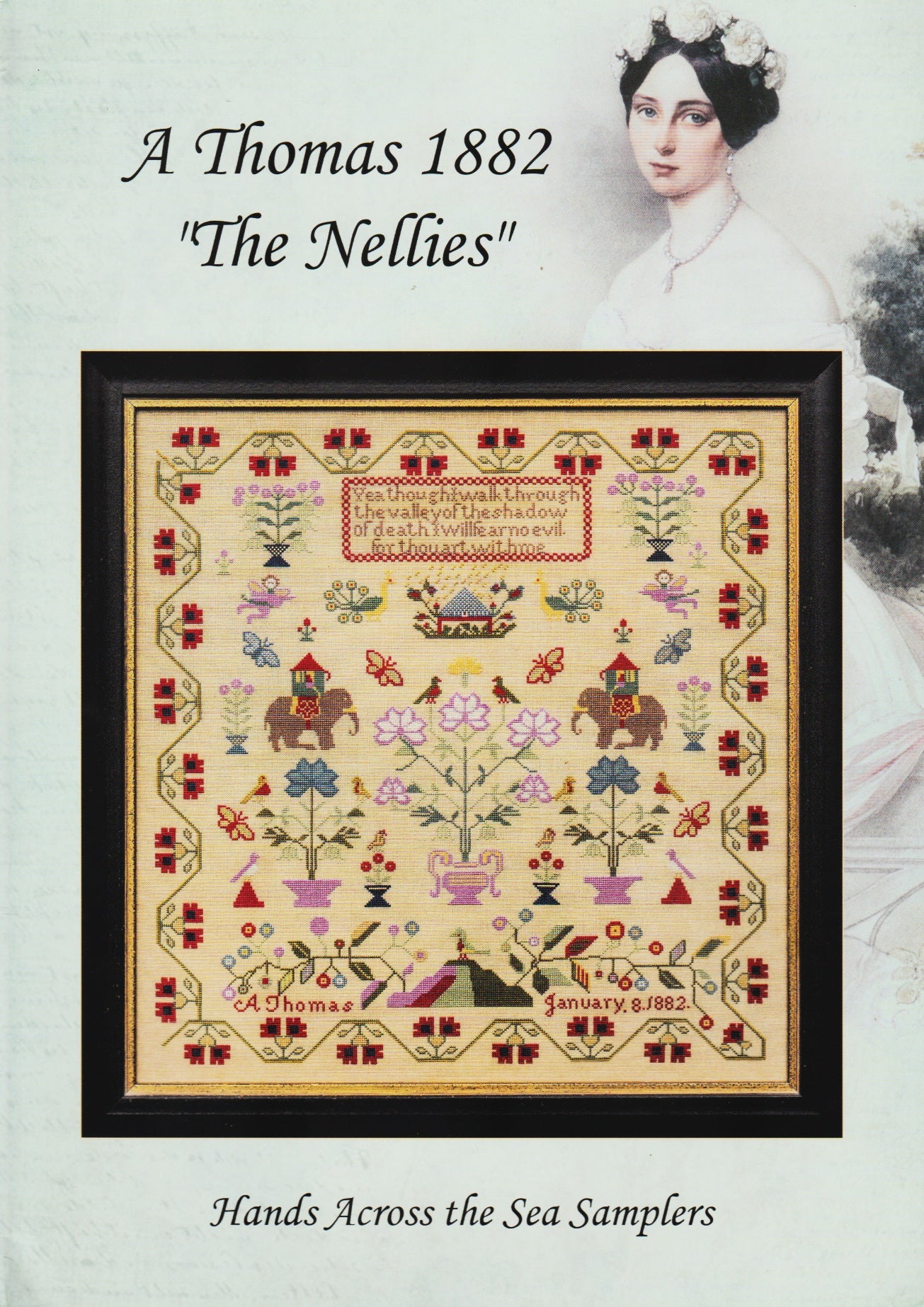 Hands Across The Sea A Thomas 1882 "The Nellies" cross stitch sampler pattern