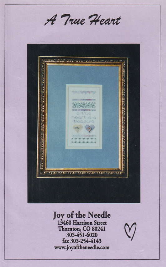 Joy Of The Needle A True Heart cross stitch kit
