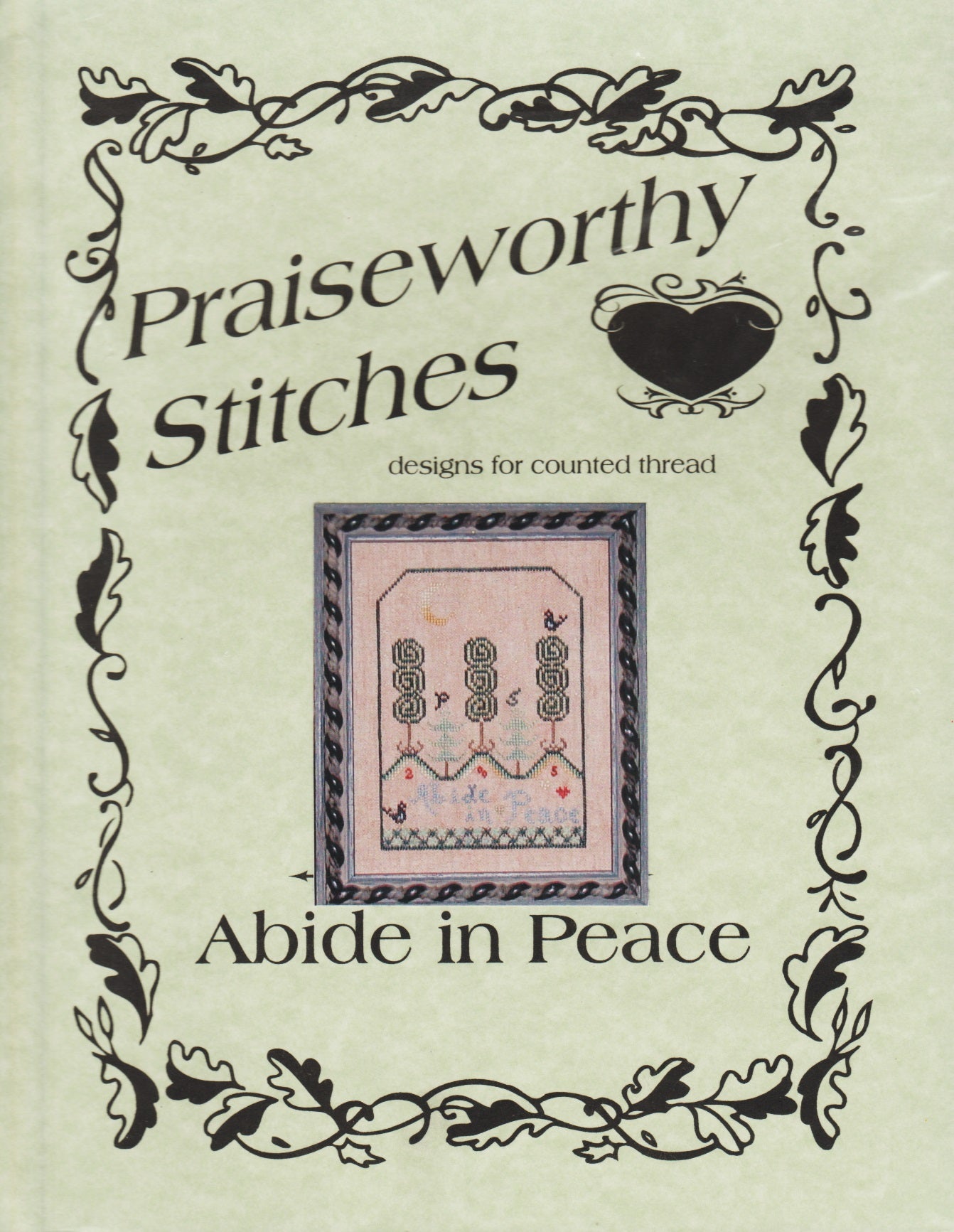 Praiseworthy Stitches Abide In Peace cross stitch pattern