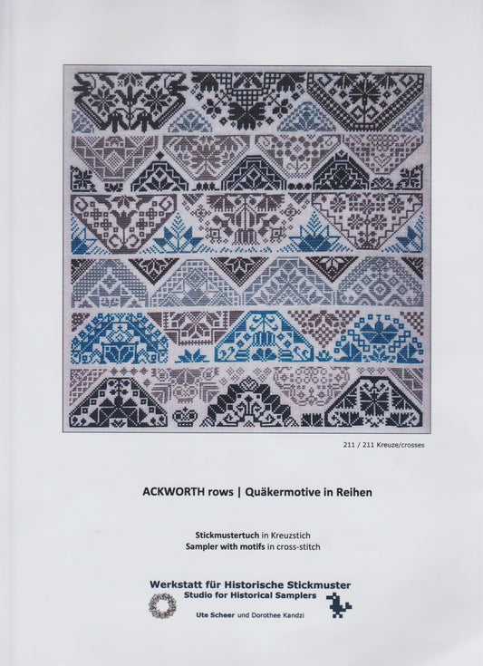 Historische Stickmuster Ackworth Rows cross stitch pattern