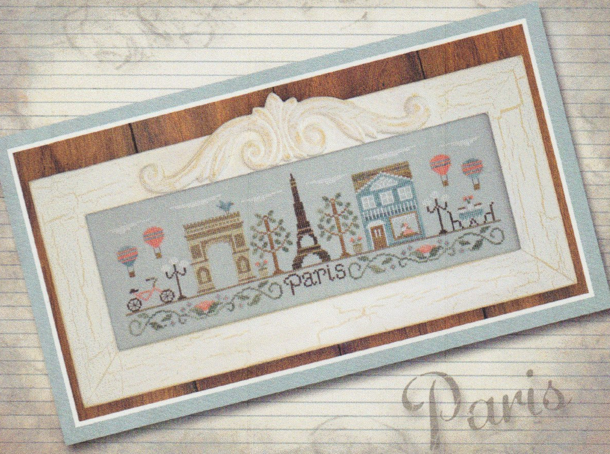 Little House Needleworks Afternoon in Paris 95 cross stitch pattern