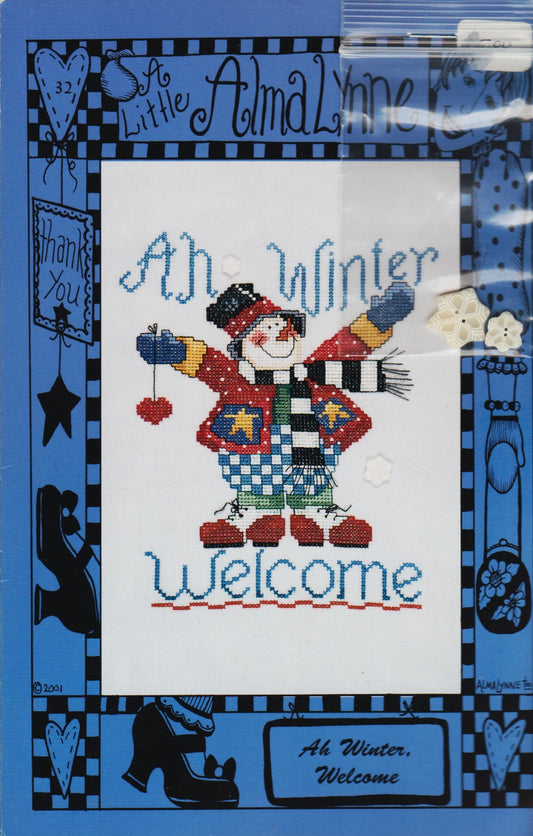 Alma Lynne Ah Winter Welcome cross stitch pattern