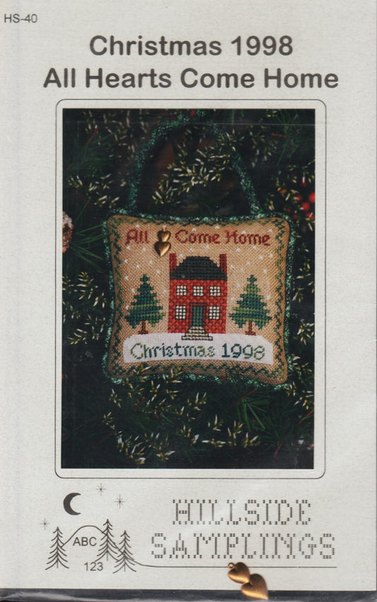 Hillside Samplings All Hearts Come Home Christmas 1998 cross stitch pattern