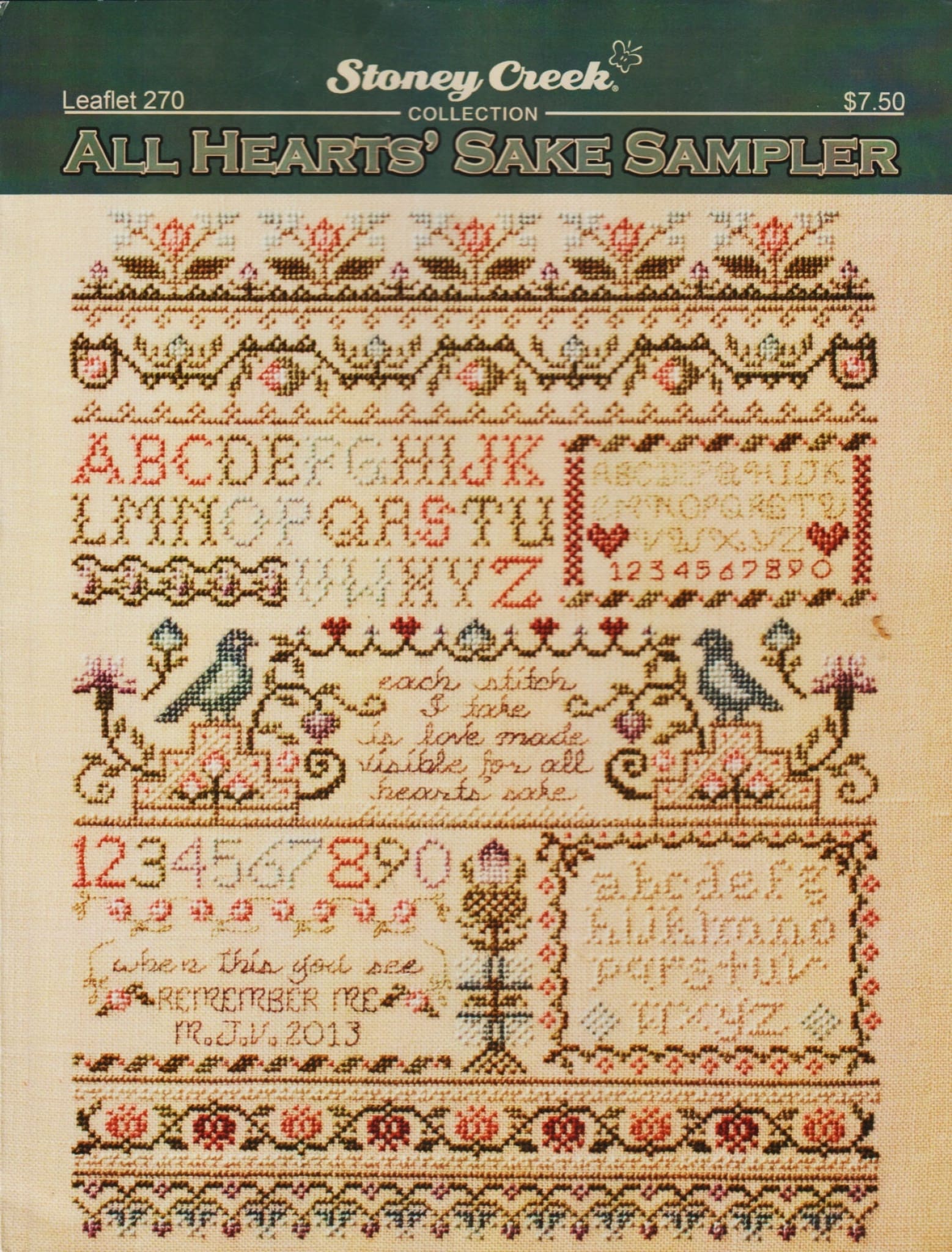 All Hearts' Sake Sampler LFT270 pattern – Sandra's Stitch Stash