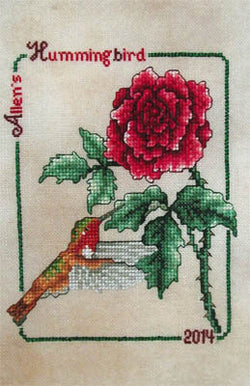 Crossed Wing Collection Allen's Hummingbird 2014 cross stitch pattern