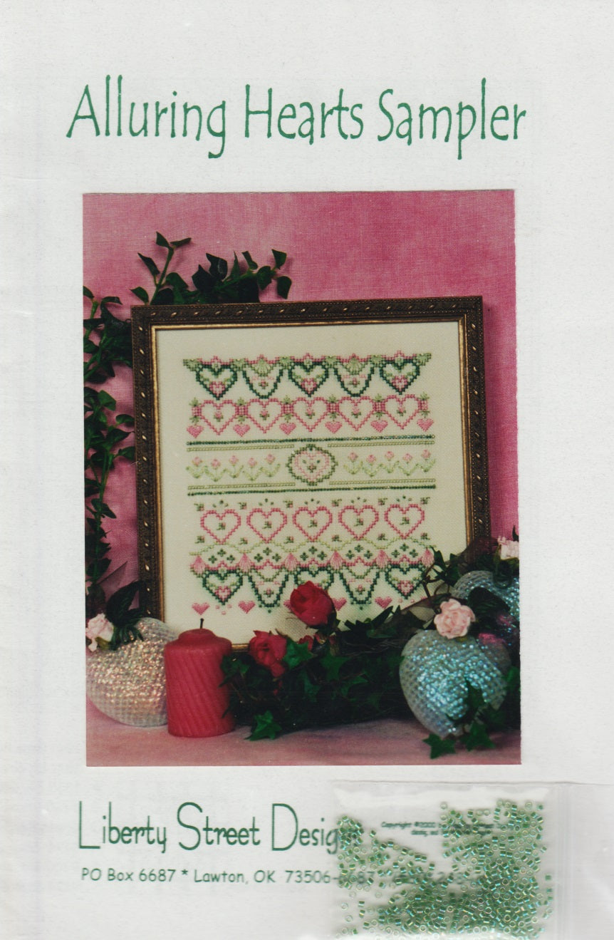 Liberty Street Designs Alluring Hearts Sampler cross stitch pattern