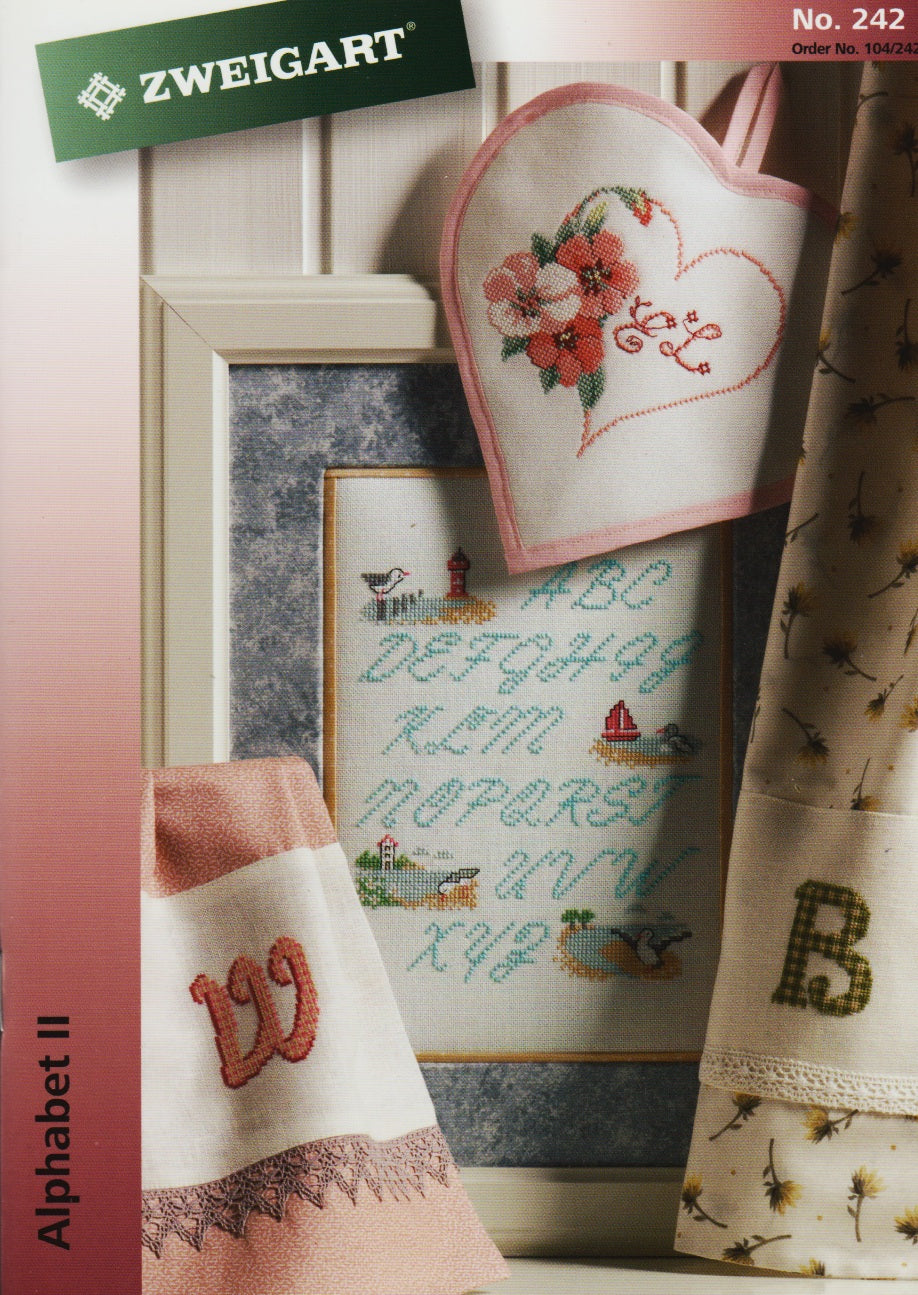 Zweigart Alphabet II 242 cross stitch pattern