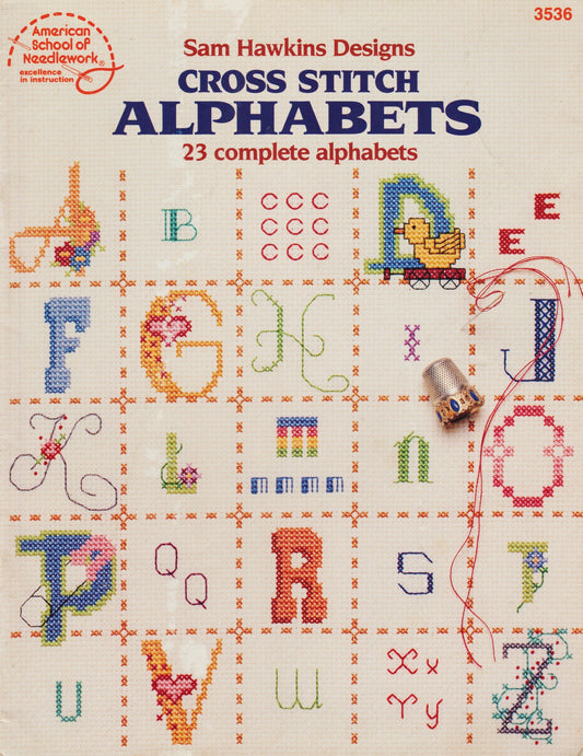 American School of Needlework Alphabets 3536 cross stitch pattern