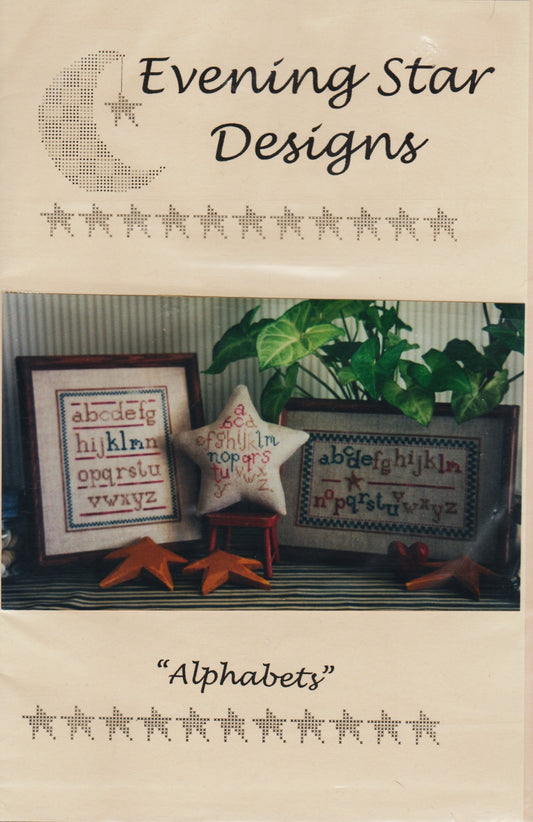 Evening Star Designs Alphabets cross stitch pattern