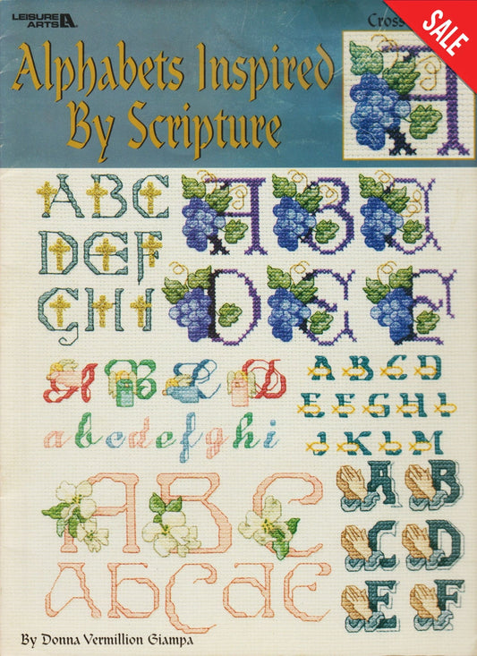 Leisure Arts Alphabets Inspired By Scripture 3098 cross stitch pattern