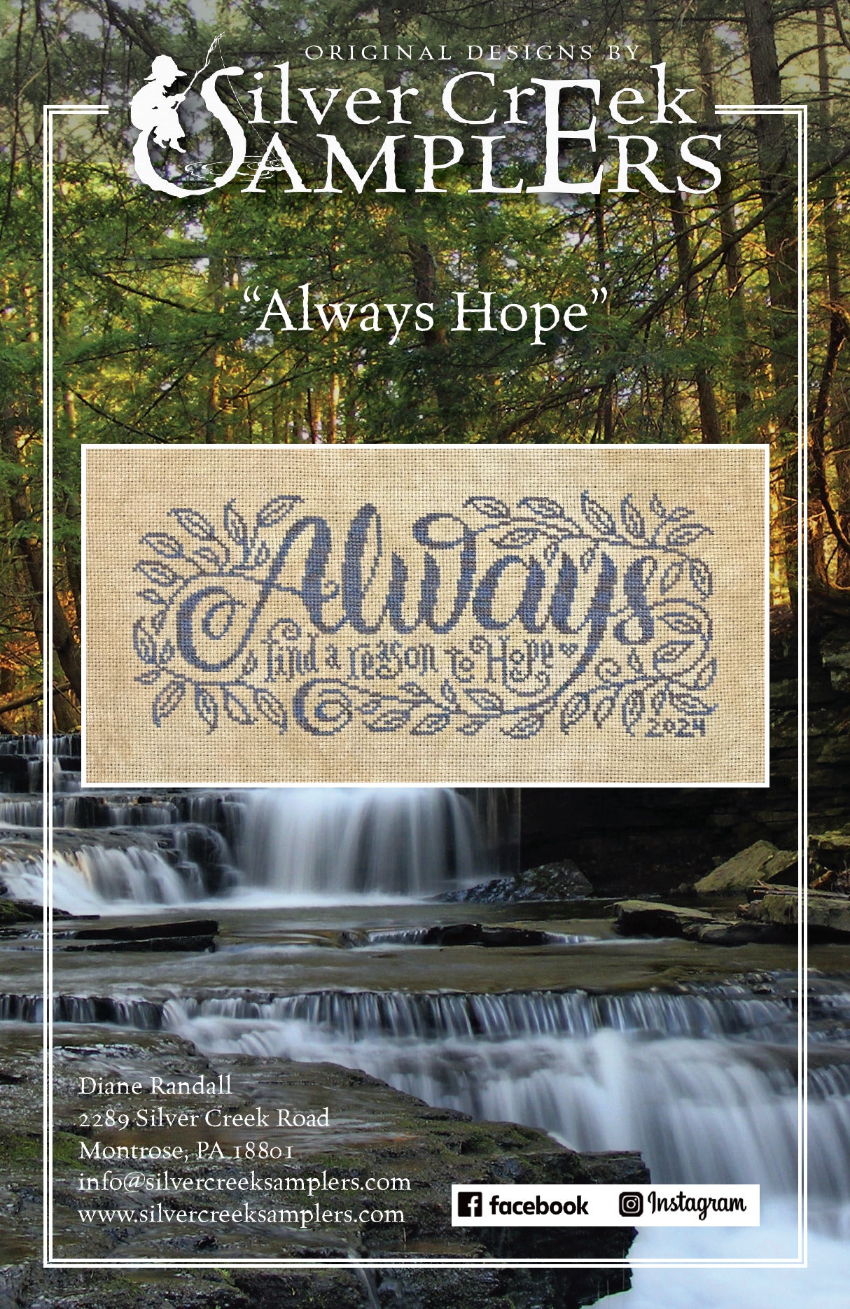 Silver Creek Samplers Always Hope cross stitch pattern