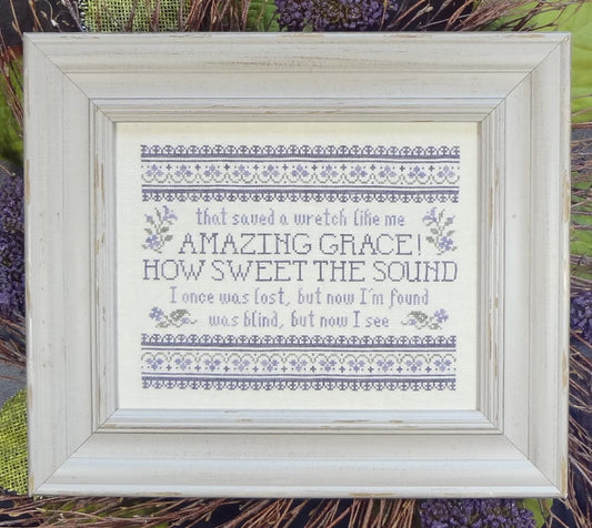 My Big Toe Amazing Grace MBT-200 religious cross stitch pattern