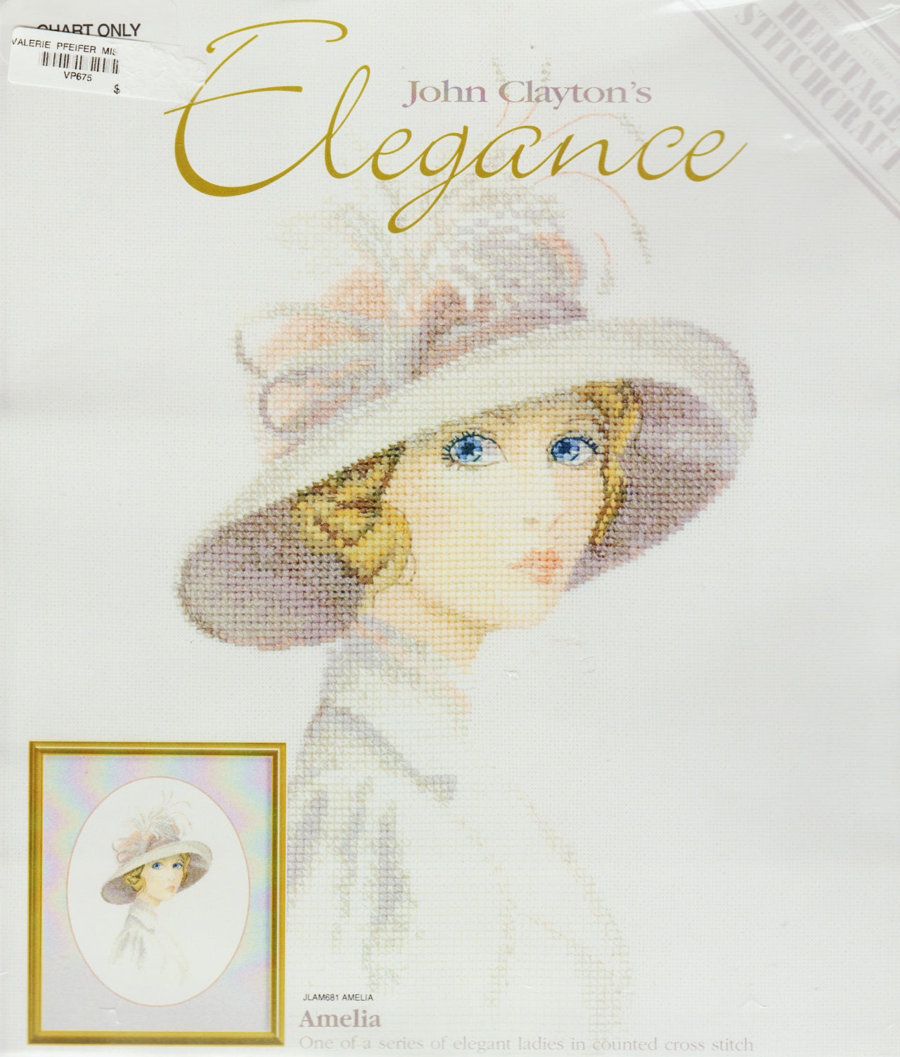 Heritage Stitchcraft Amelia JLAM681 cross stitch pattern