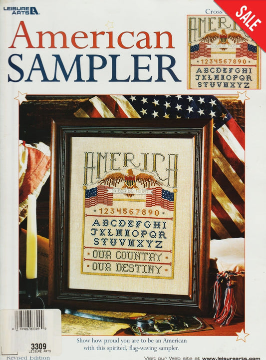 Leisure Arts American Sampler 3309 patriotic cross stitch pattern