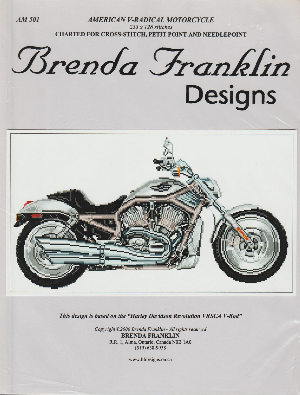 American V-Radical Motorcycle 501 pattern – Sandra's Stitch Stash