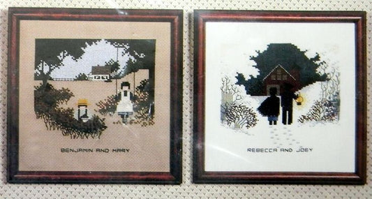 Told In A Garden Amish Kids cross stitch pattern
