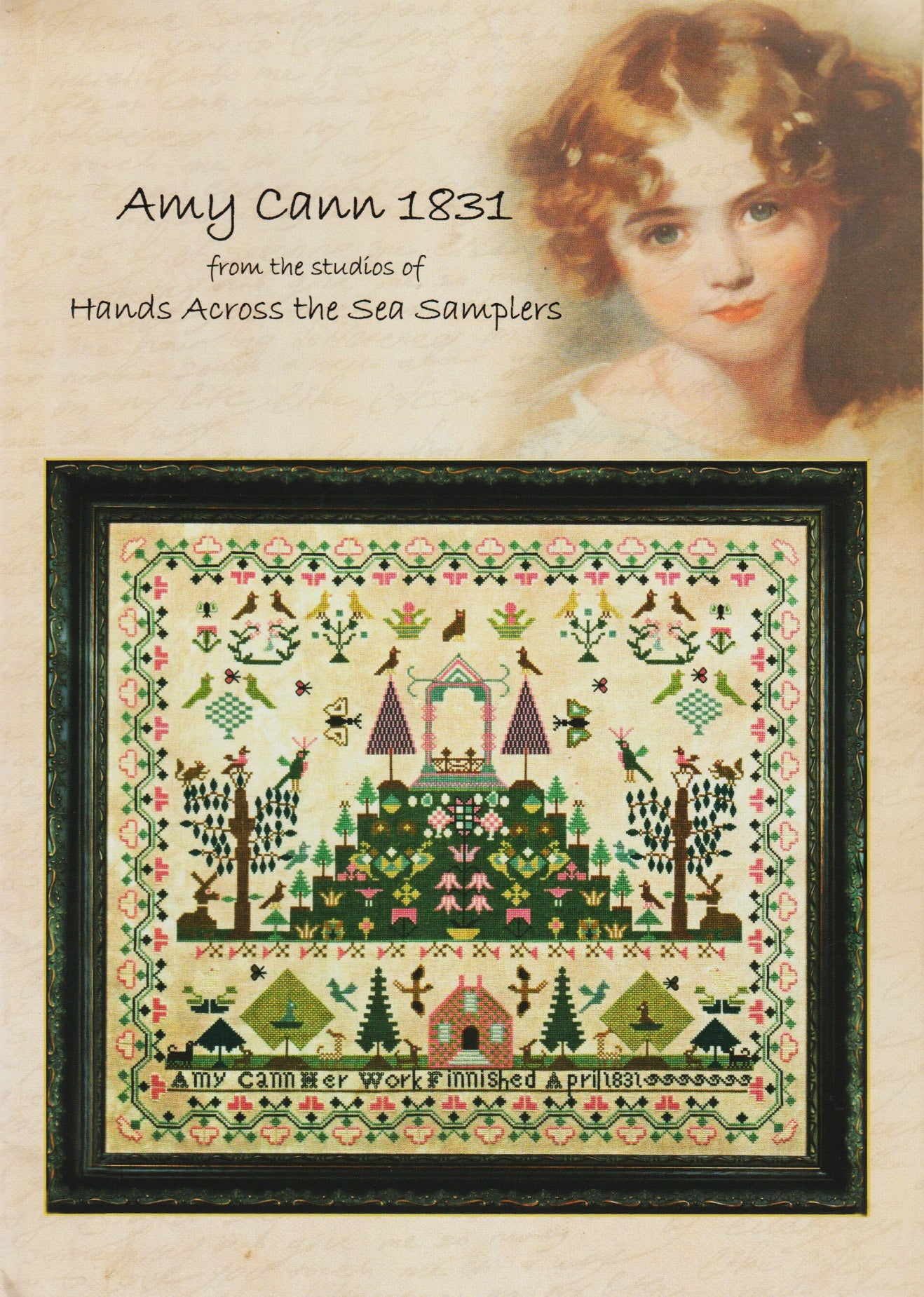 Hands Across The Sea Samplers Amy Cann 1831 cross stitch pattern