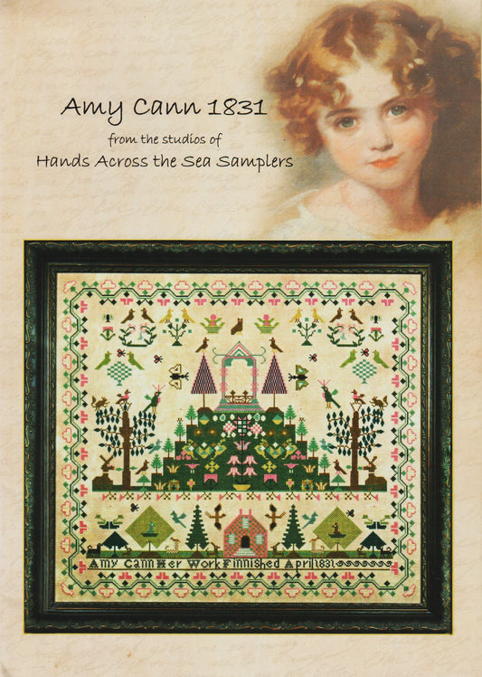 Hands Across The Sea Samplers Amy Cann 1831 cross stitch pattern