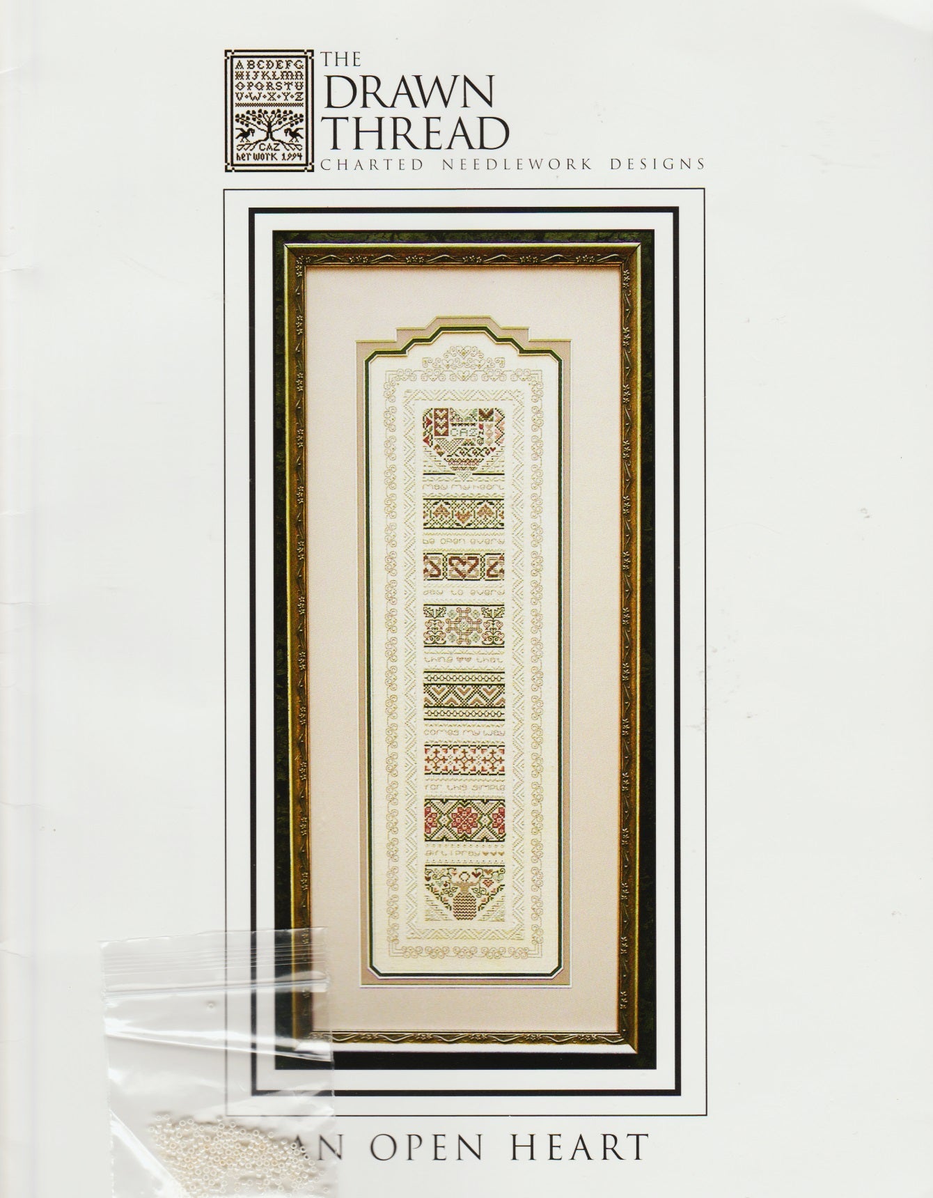 The Drawn Thread An Open Heart cross stitch pattern