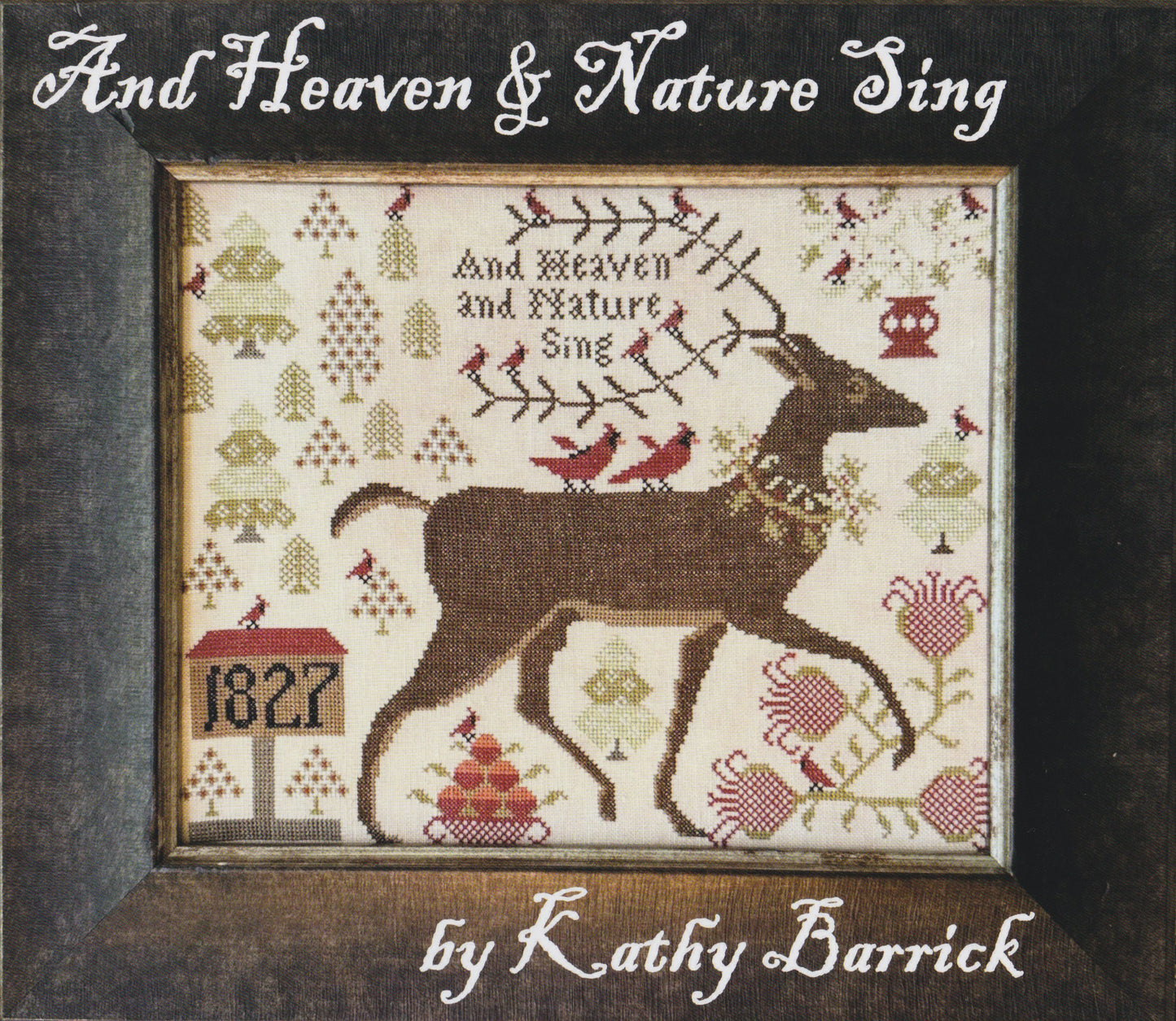 Kathy Barrick And Heaven and Nature Sing reindeer christmas cross stitch pattern