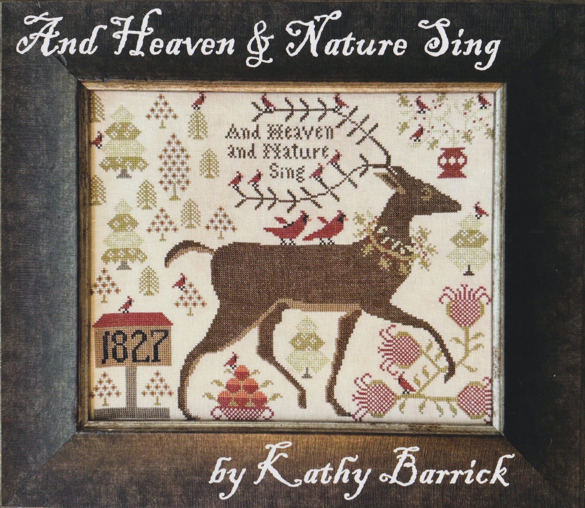 Kathy Barrick And Heaven and Nature Sing reindeer christmas cross stitch pattern