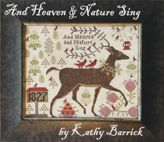Kathy Barrick And Heaven and Nature Sing reindeer christmas cross stitch pattern