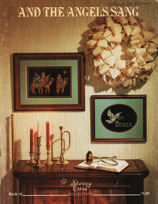 Stoney Creek And The Angels Sang BK16 religious christmas cross stitch pattern