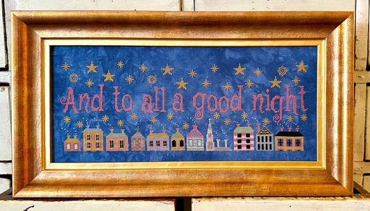 Kathy Barrick And To All A Good Night christmas cross stitch pattern