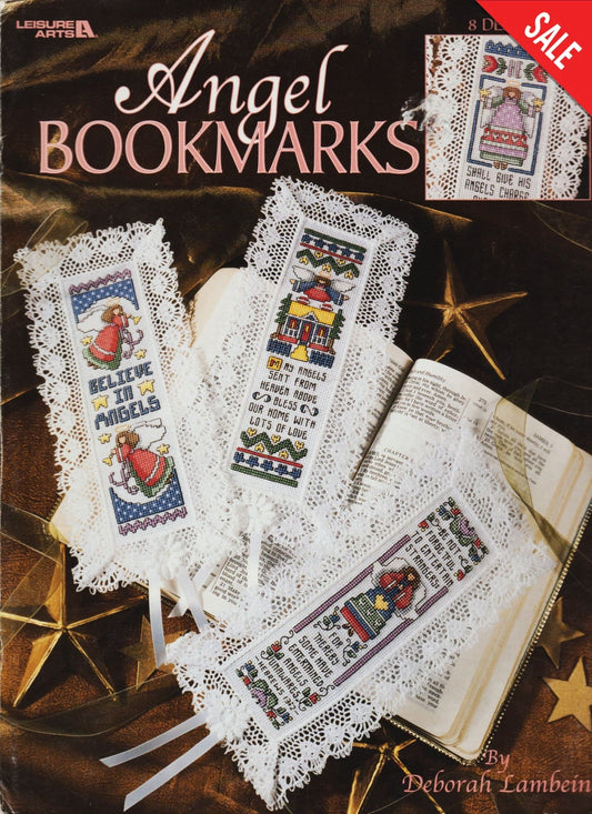 Leisure Arts Angel Bookmarks cross stitch pattern
