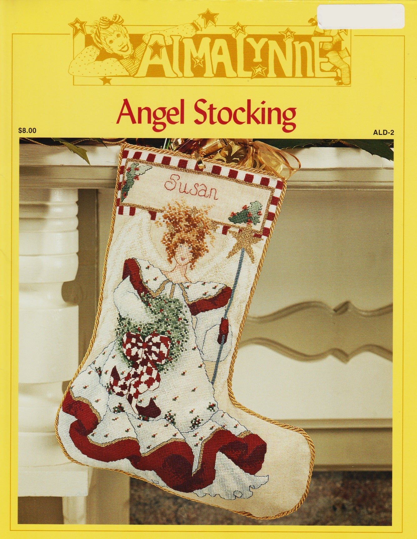 Alma Lynne Angel Stocking ALD-2 cross stitch pattern