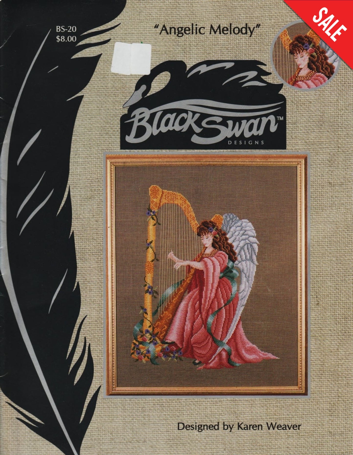 Black Swan Angelic Melody BS-20 cross stitch pattern
