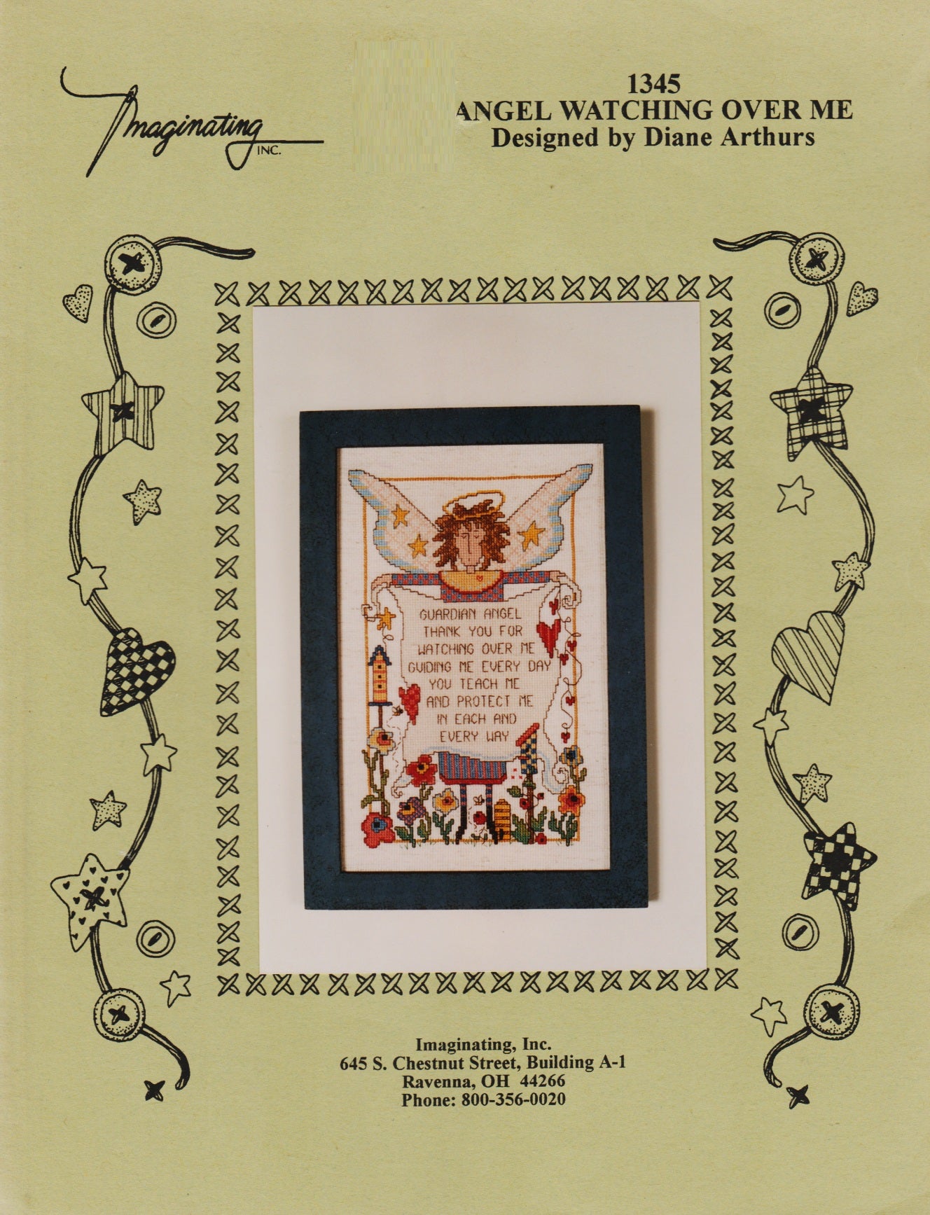 Imaginating Angels Watching Over Me 1345 cross stitch pattern