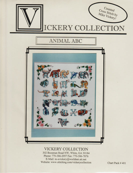 Vickery Collection Animal ABC 401 cross stitch pattern
